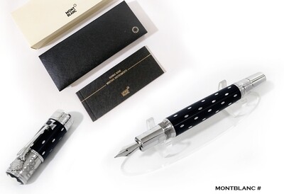 Montblanc 105728 Limited Edition 2010 Im Elisabeth Black / Silver​ Fountain | ink Pen - Refurbished
