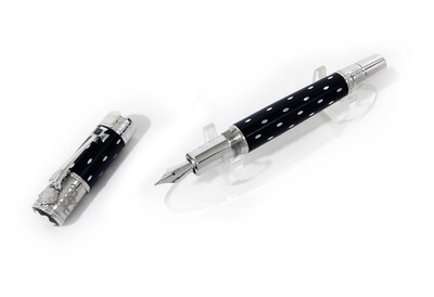 Montblanc 105728 Limited Edition 2010 Im Elisabeth Black / Silver​ Fountain | ink Pen - Refurbished