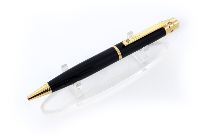 Santos De Cartier "Black Composite Body And Cap​" Ballpoint Pen - Refurbished
