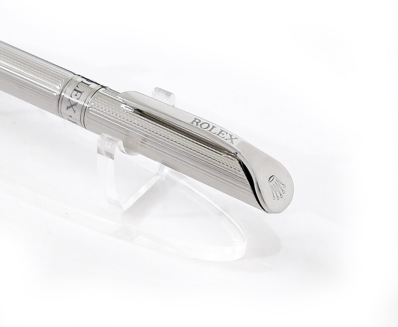 Beautifully Crafted Rolex Full Silver With Silver Clip Masterpiece Collection Ballpoint Pen - Refurbished