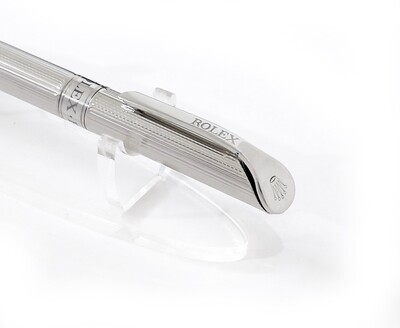 Beautifully Crafted Rolex Full Silver With Silver Clip Masterpiece Collection Ballpoint Pen - Refurbished