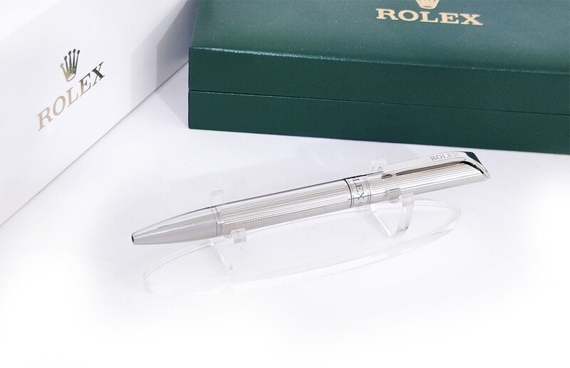 Beautifully Crafted Rolex Full Silver With Silver Clip Masterpiece Collection Ballpoint Pen - Refurbished