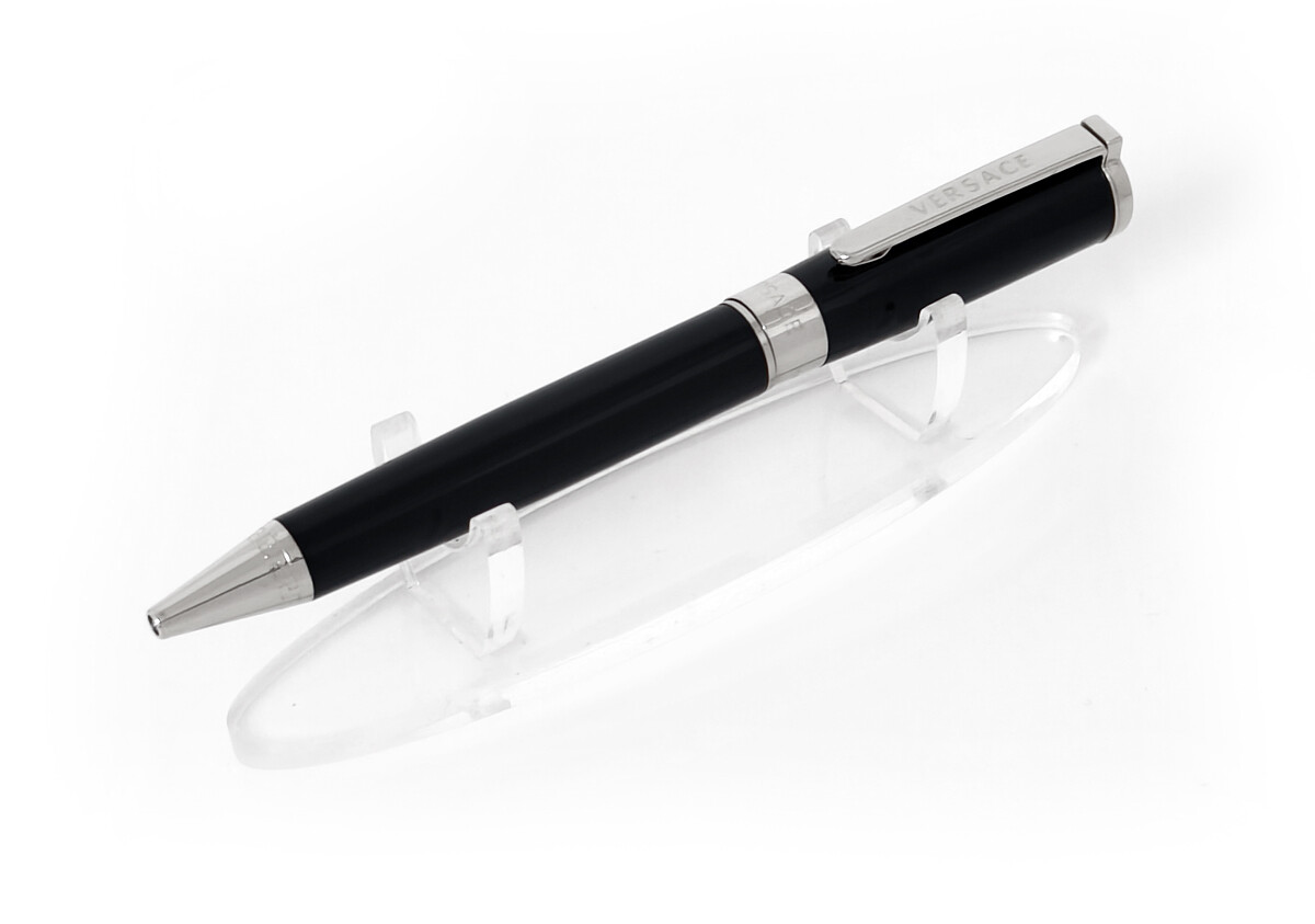 Versace VRJCA0123 Olympia Black Silver Ballpoint Pen​ - Refurbished