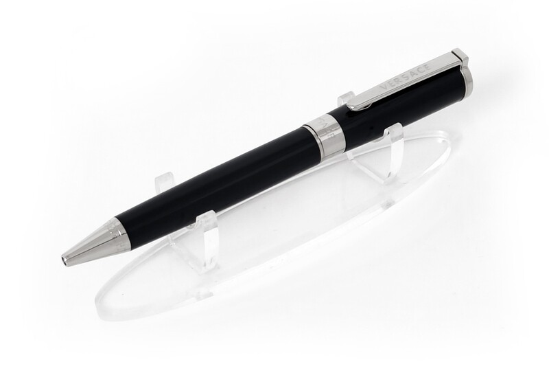Versace VRJCA0123 Olympia Black Silver Ballpoint Pen​ - Refurbished