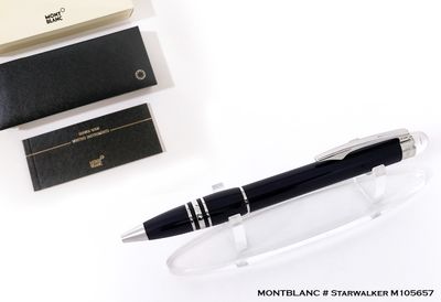 Montblanc Starwalker M105657 Midnight Black Ballpoint Pen - Refurbished