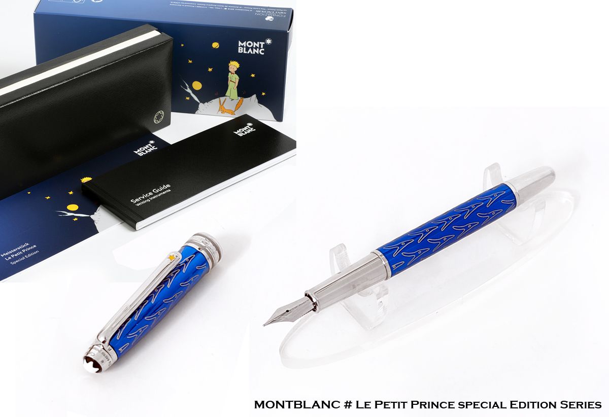 Montblanc Meisterstück Solitaire Le Petit Prince 163 Blue​ Fountain | Ink Pen​ - Refurbished