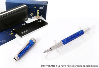 Montblanc Meisterstück Solitaire Le Petit Prince 163 Blue​ Fountain | Ink Pen​ - Refurbished