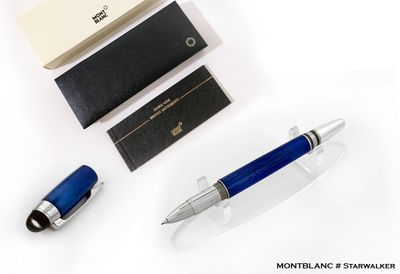 Montblanc Starwalker Cool Blue 09978​ FINELINER Rollerball Pen ​ - Refurbished