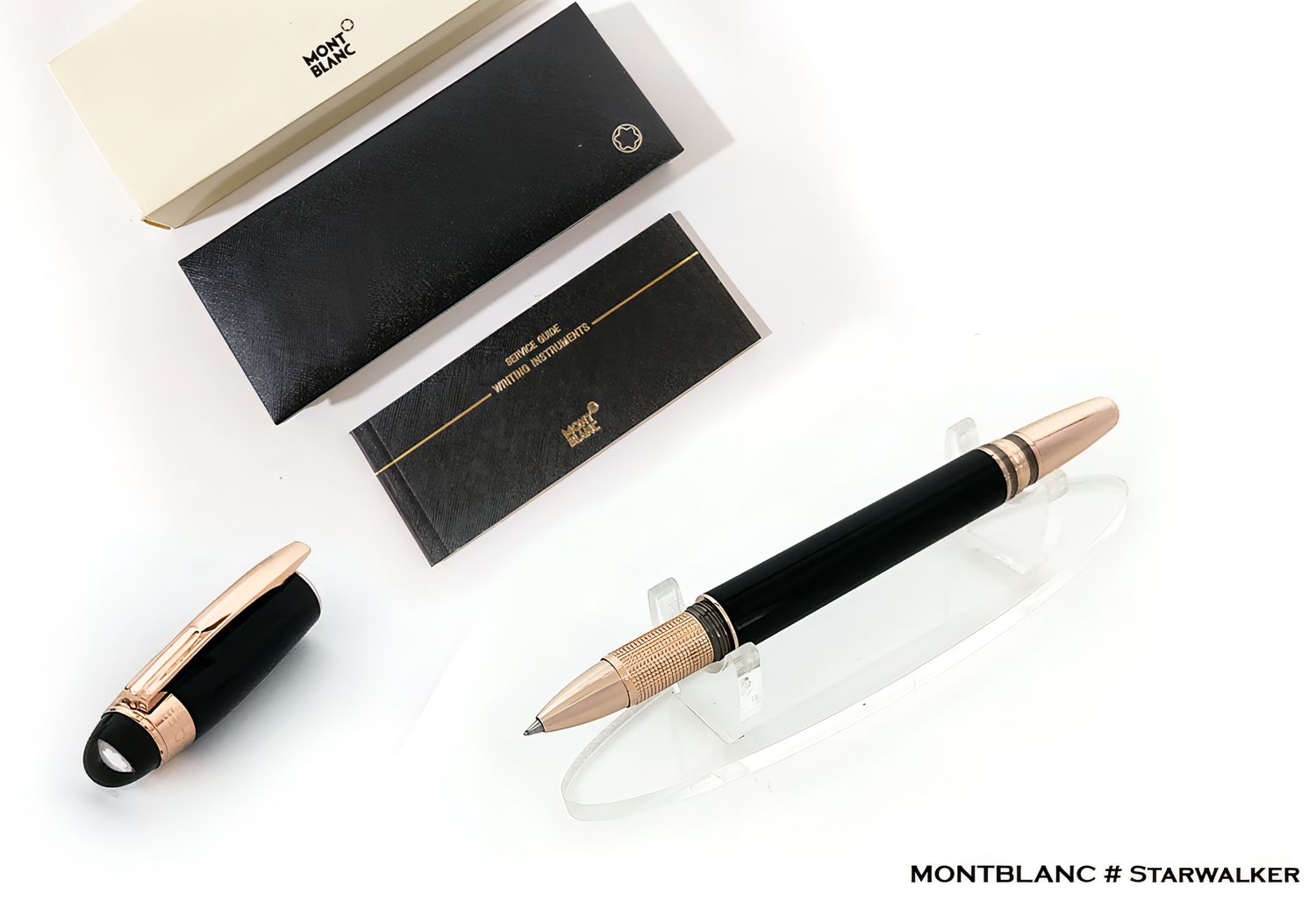 Montblanc Starwalker Red Gold Resin Rollerball Pen - Refurbished