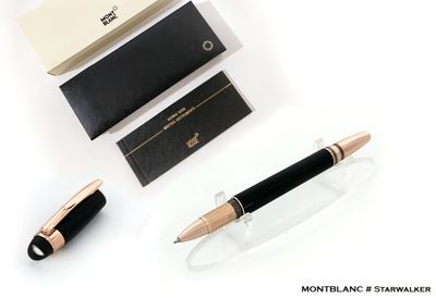 Montblanc Starwalker Red Gold Resin Rollerball Pen - Refurbished