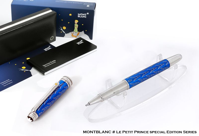 Montblanc Meisterstück Solitaire Le Petit Prince 163 Blue​ Rollerball Pen​ - Refurbished