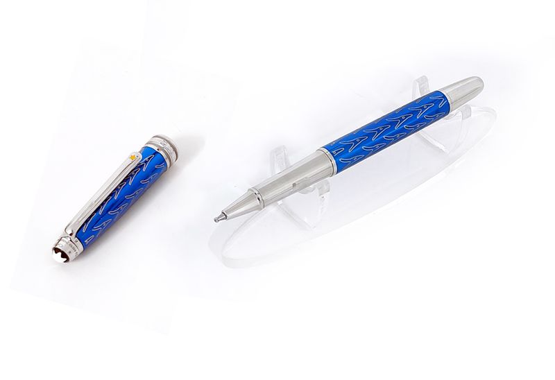 Montblanc Meisterstück Solitaire Le Petit Prince 163 Blue​ Rollerball Pen​ - Refurbished