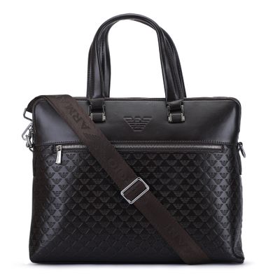 Armani Unisex Business Document 15.6-inch Laptop Bag | Case | Briefcase - Black