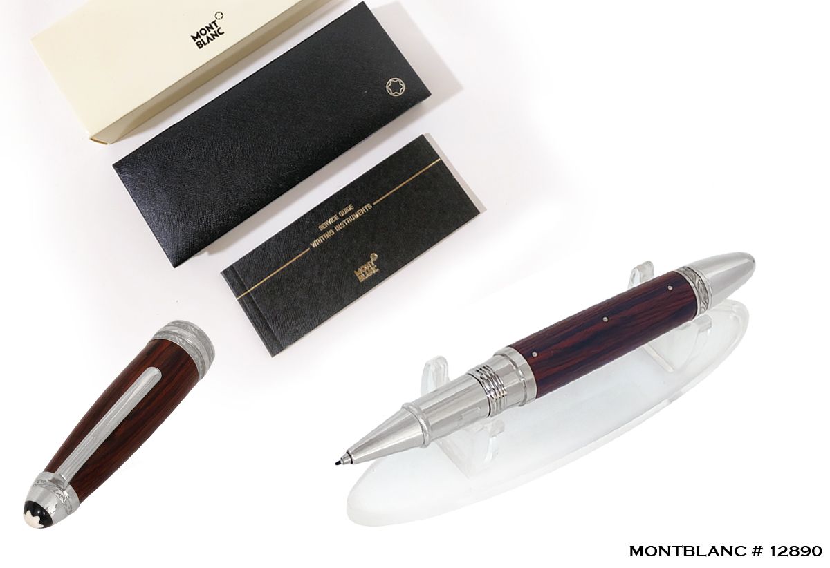 Montblanc Masters for Meisterstuck - L&#39;Aubrac Collection Grenadilla Wood/Sterling Silver Fineliner Pen LeGrand​ - Refurbished
