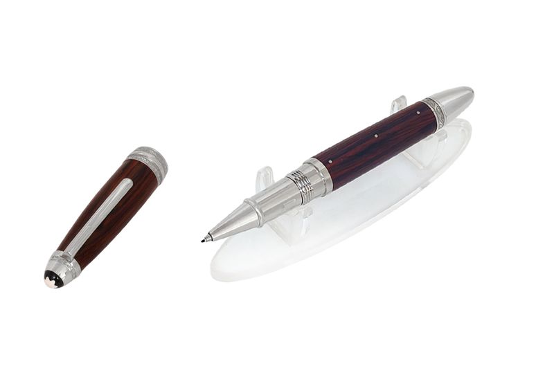 Montblanc Masters for Meisterstuck - L'Aubrac Collection Grenadilla Wood/Sterling Silver Fineliner Pen LeGrand​ - Refurbished