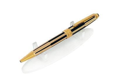 ​Montblanc Meisterstuck Solitaire Gold &amp; Black Ballpoint Pen - 35981​