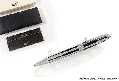 ​Montblanc Meisterstuck Solitaire Black &amp; Silver Ballpoint Pen