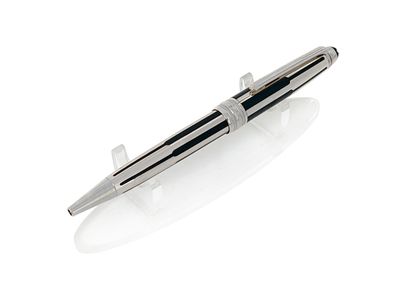 ​Montblanc Meisterstuck Solitaire Black &amp; Silver Ballpoint Pen