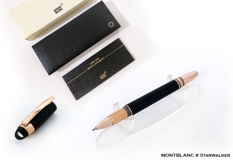 Montblanc Starwalker 105652 Red Gold Resin Fineliner Pen - Refurbished