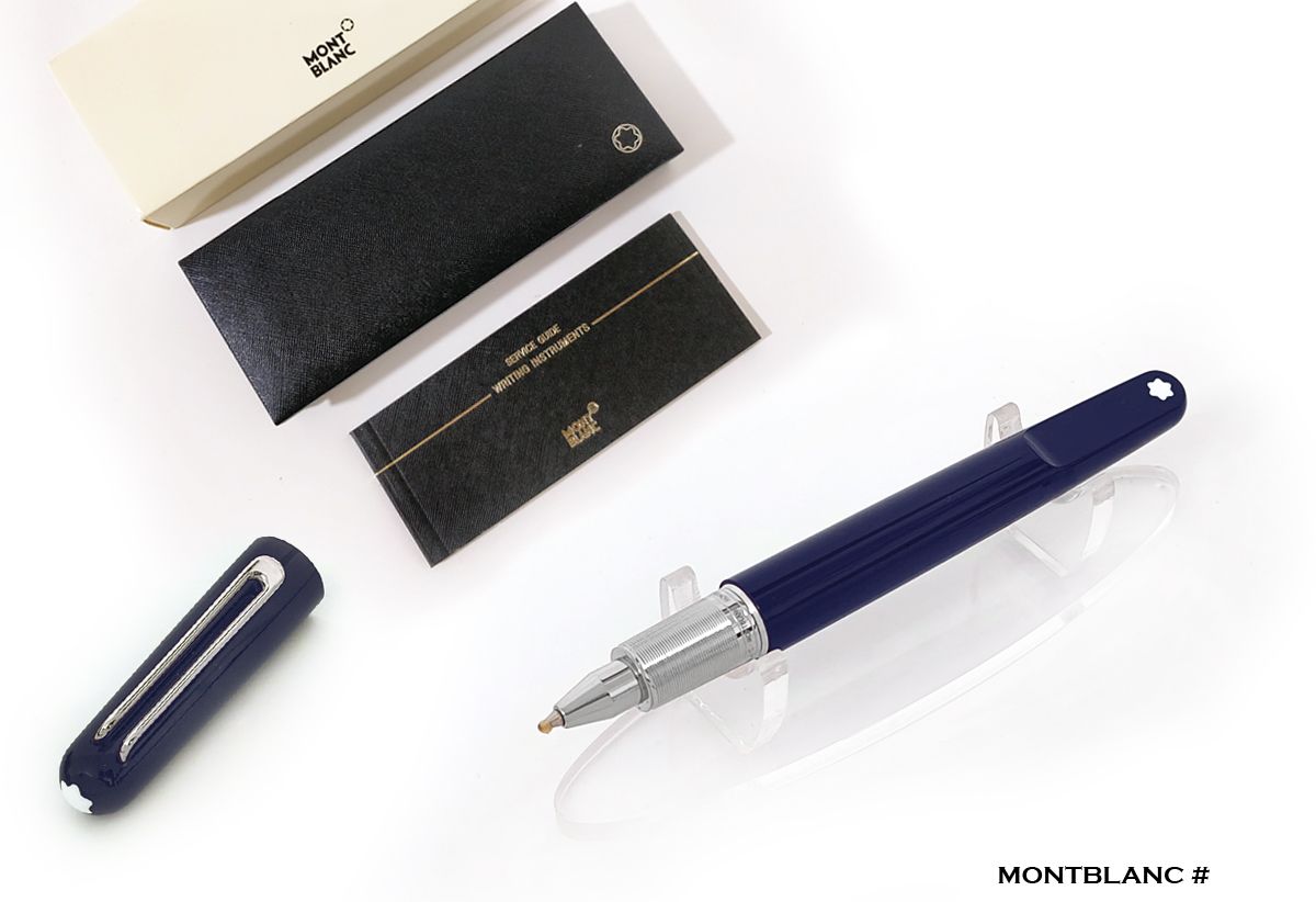 Montblanc M By Marc Newson Rollerball Pen, Precious Navy Blue Resin