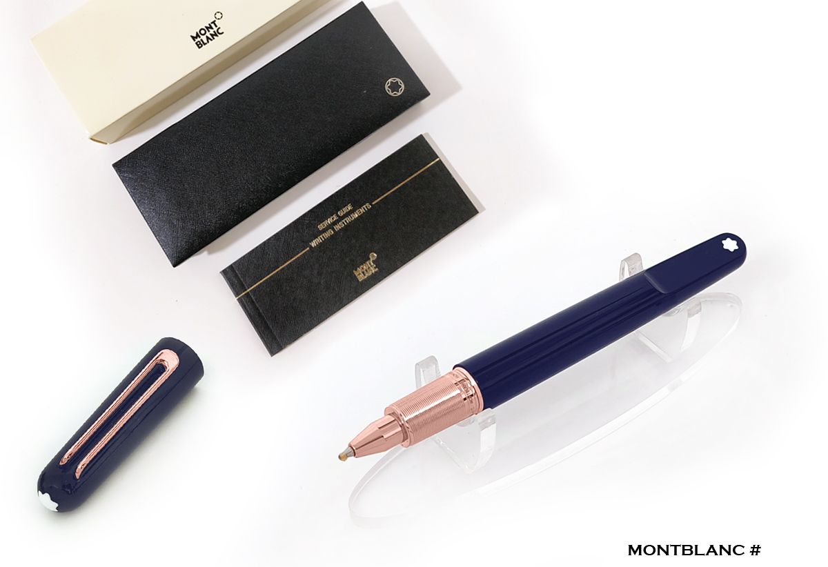 Montblanc M By Marc Newson Rollerball Pen, Precious Navy Blue Resin