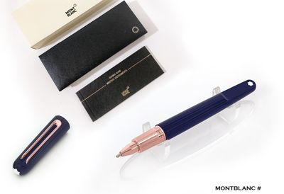 Montblanc M By Marc Newson Rollerball Pen, Precious Navy Blue Resin