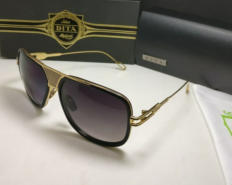 Dita Grandmaster Five Gold/Black Frame Grey Lenses For Men&#39;s Sunglasses