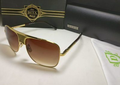 Dita Grandmaster Golden Frame Brown Lenses For Men&#39;s Sunglasses