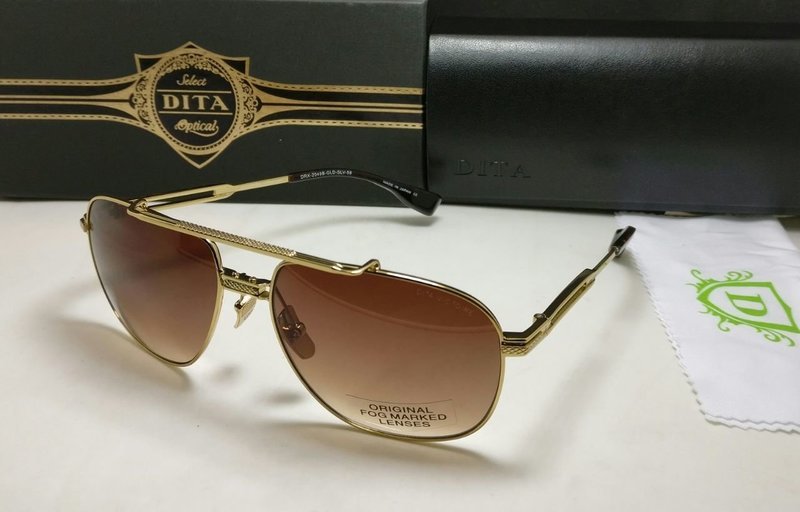 Dita Golden Frame Brown Lenses For Men&#39;s Sunglasses