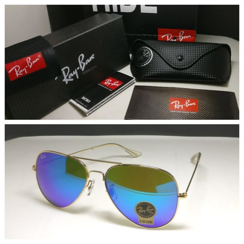 Brand New Ray-Ban Blue Reflector Unisex Sunglasses