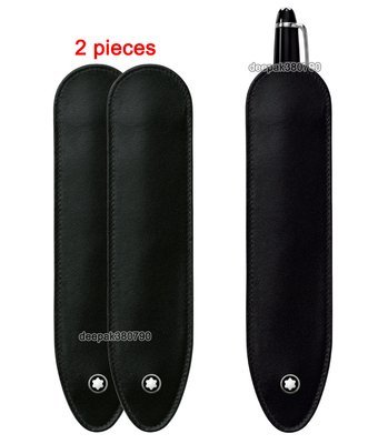 2X Montblanc Meisterstuck 1 Pen Black Sleeve | Pouch | Sleeve - 101871