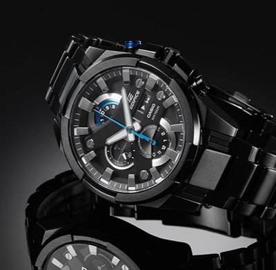 New Casio Edifice EFR-540BK-1AV Chronograph Men's Watch - Imported
