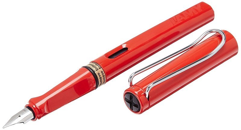 LAMY Safari | Medium Nib | Fountain Pen With Convertor - Red