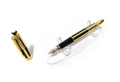Montblanc Meisterstuck Solitaire Gold &amp; Black Fountain Pen - 35979​