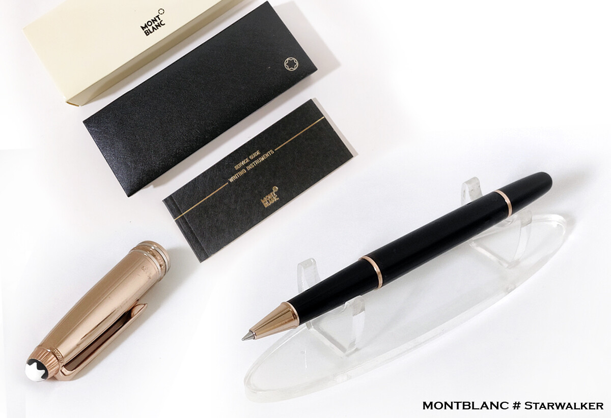 Montblanc Solitaire Doué Black Copper Resin Rollerball Pen - Refurbished