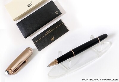 Montblanc Solitaire Doué Black Copper Resin Rollerball Pen - Refurbished