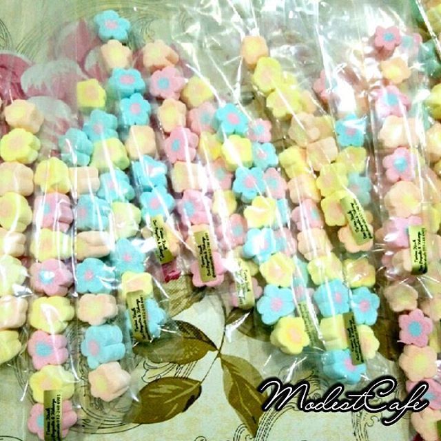 Flowery Marshmallow without Ribbon