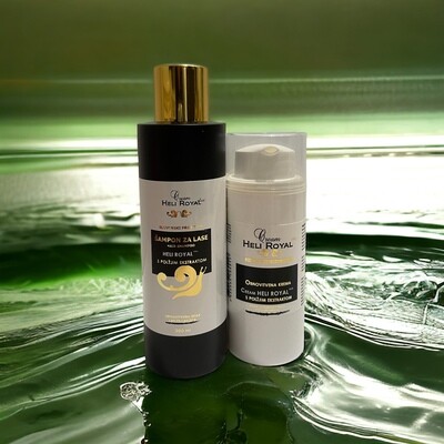 Natural snail cream and shampoo, package