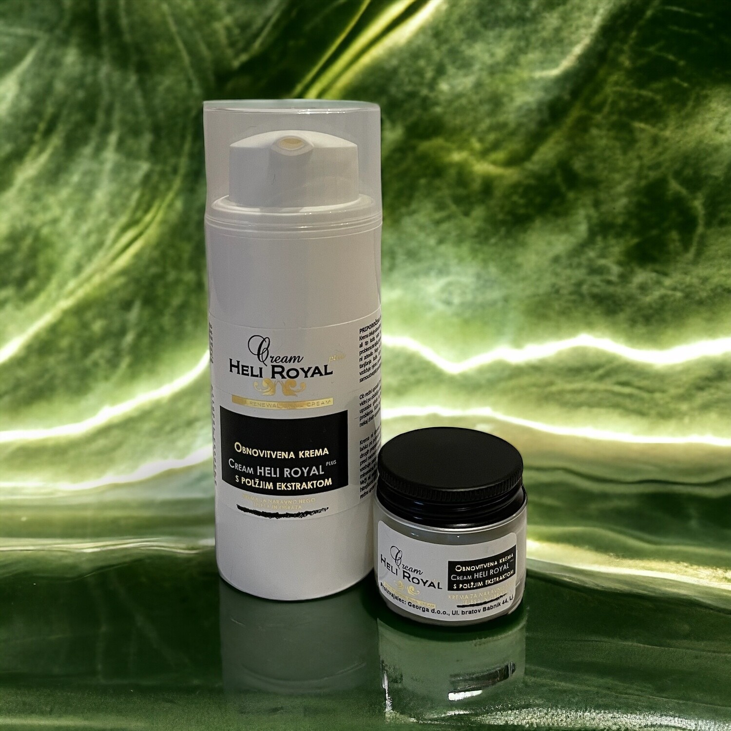 Natural snail cream HELIROYAL PLUS, 100 ml + 15 ml package