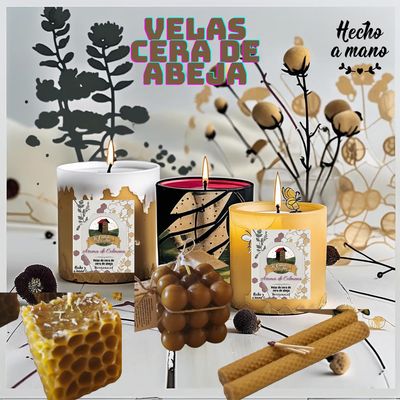 VELAS DE CERA DE ABEJA