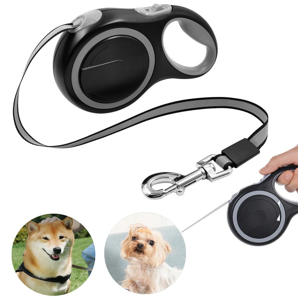 Dog Leash Retractable Roulette Collar for Small Big Dog Accessories Adjustable Durable Walking Hiking Bulldog Rope 3m 5m 8m 50kg