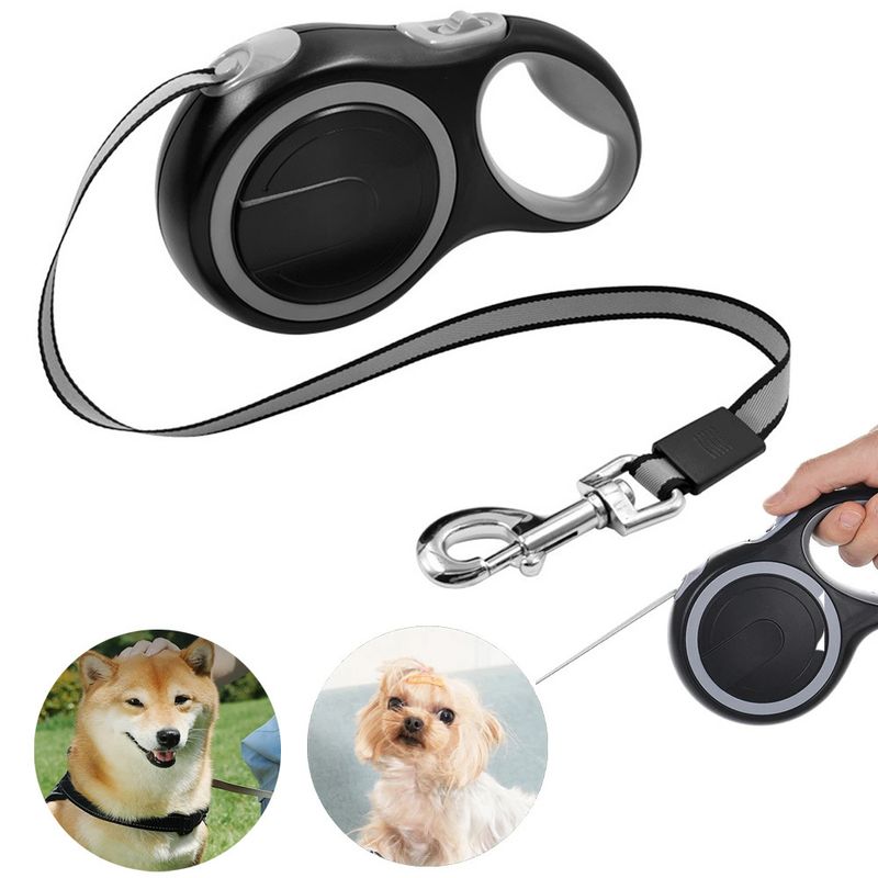 Dog Leash Retractable Roulette Collar for Small Big Dog Accessories Adjustable Durable Walking Hiking Bulldog Rope 3m 5m 8m 50kg