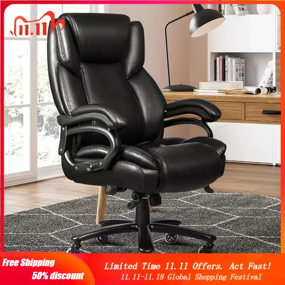 500lbs Heavy Duty Office Chair with Ergonomic Lumbar Support