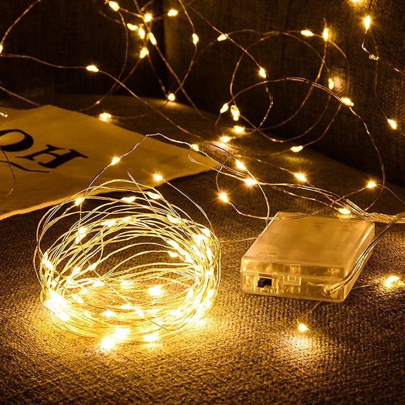 10M Copper Wire LED String Lights Outdoor Waterproof Garlands Festoon Fairy Wedding Decorations For New Year Christmas Tree