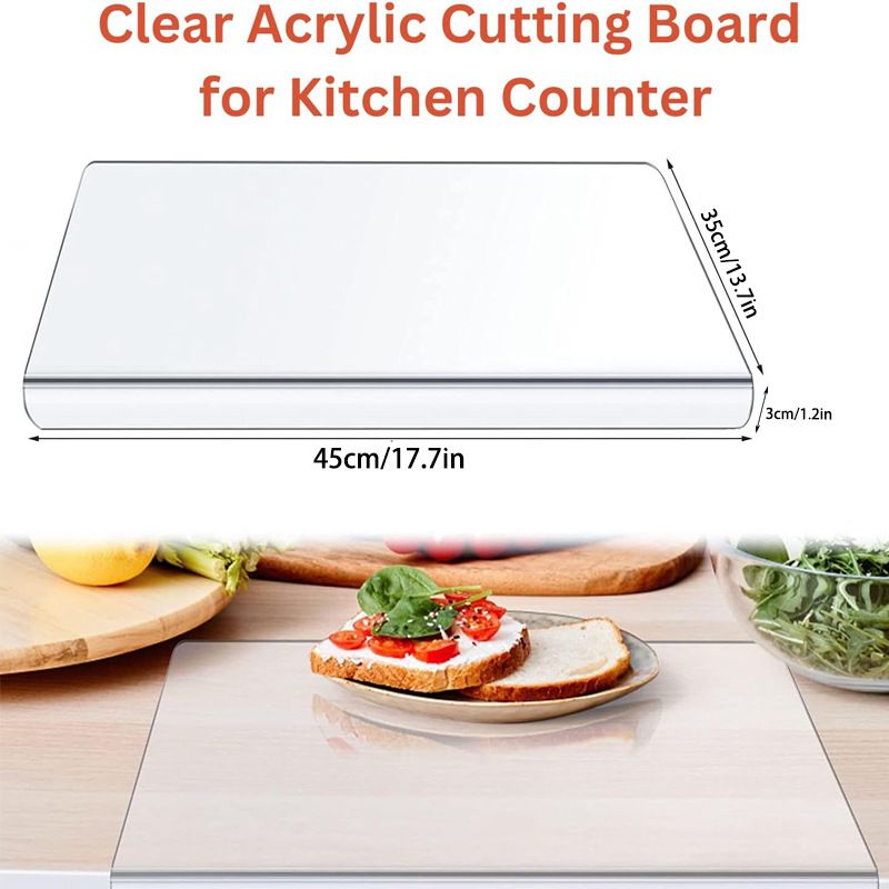Acrylic Cutting Board with Lip