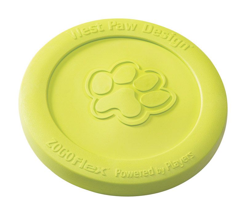 West Paw Green Disc Synthetic Rubber Frisbee
