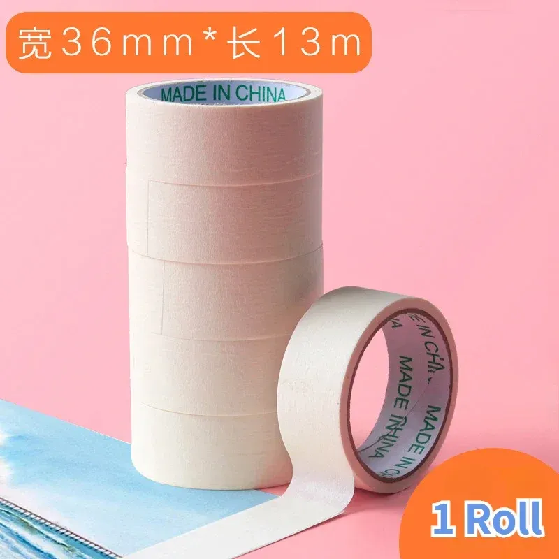 Paper Fixation Masking Tape Sketch Watercolor Painting Oil Painting, Color: 1roll 36mm x 13m