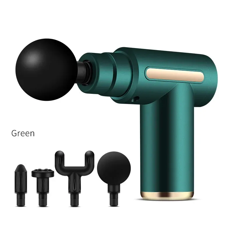 Mini Fascia Gun Wireless Massage Gun Muscle Relaxation Massage, Color: GREEN