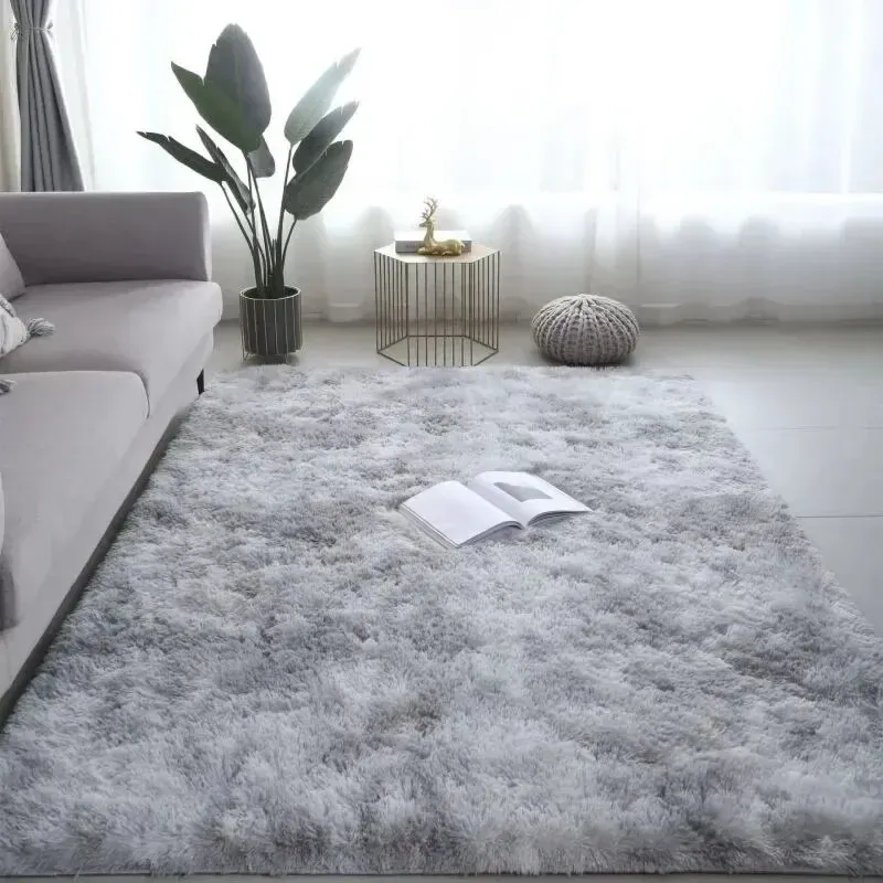VIKAMA 40X60CM Silk Wool Rug Living Room Bedroom Children&#39;s Room