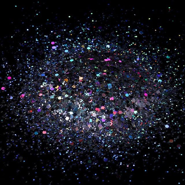 Epoxy Resin Glitter Sequins | Epoxy Resin Chunky Glitter | Epoxy Resin, Size: S, Color: White